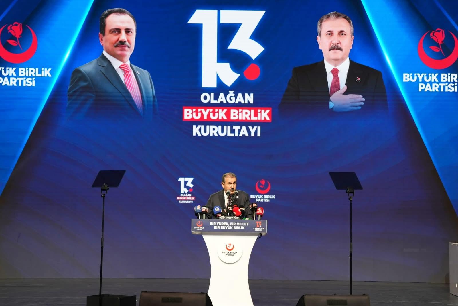 Mustafa Destici, Büyük Birlik Partisi’nde Yeniden Genel Başkan Seçildi