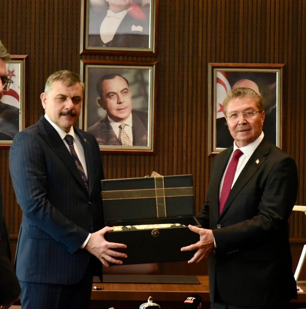 KKTC Başbakanı Ünal Üstel Ve Meclis Başkanı Ziya Öztürkler İçişleri Bakanı Mustafa Çiftçi’yi Kabul Etti