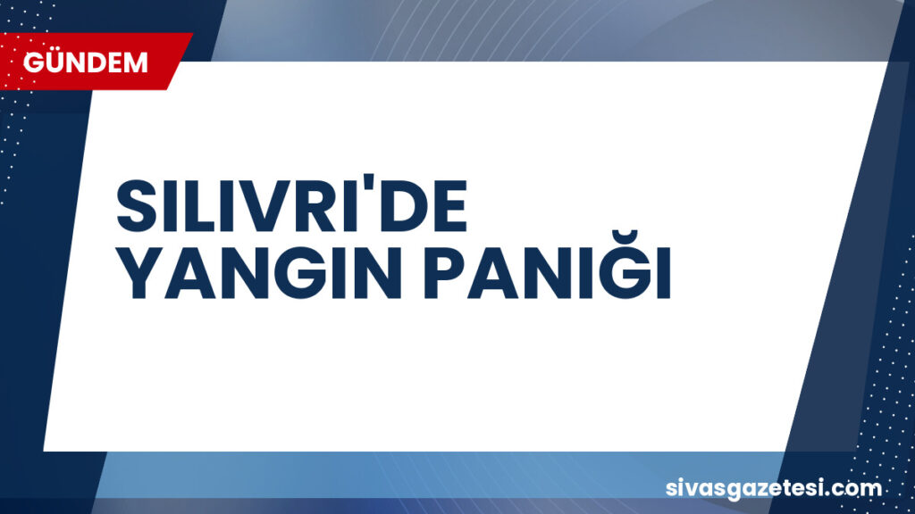 SILIVRI'DE YANGIN PANIĞI