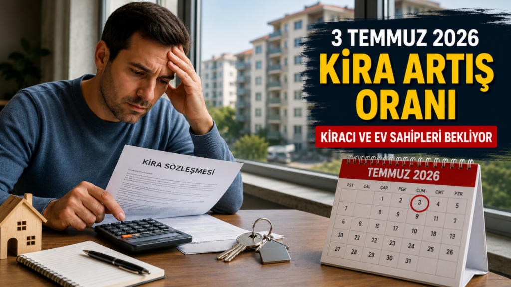 Temmuz 2026 kira artış oranını bekleyen kiracı ve ev sahibi