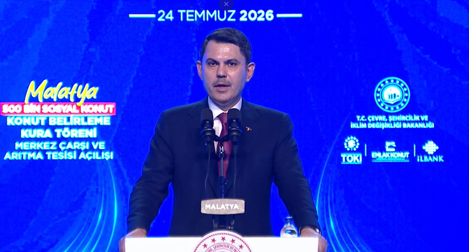 Bakan Murat Kurum Malatya’da Sosyal Konut Kura Ve Toplu Açılış Törenine Katıldı
