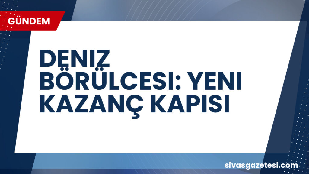 DENIZ BÖRÜLCESI: YENI KAZANÇ KAPISI